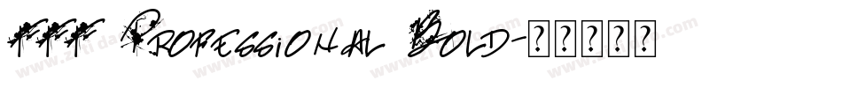 FFF Professional Bold字体转换